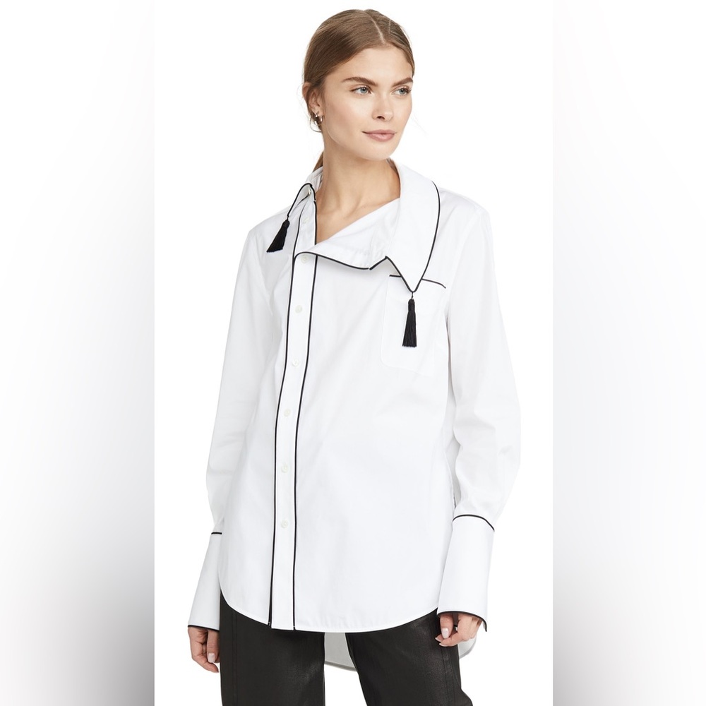MONSE Side Collar Tassels Shirt